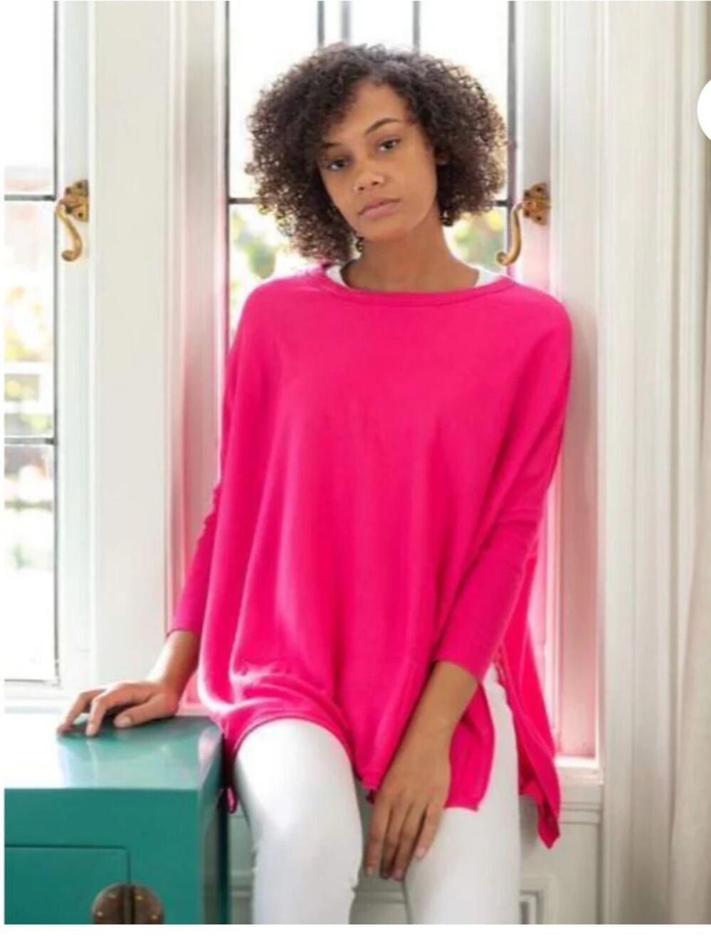 Mersea Catalina Sweater in Lipstick Hot Pink